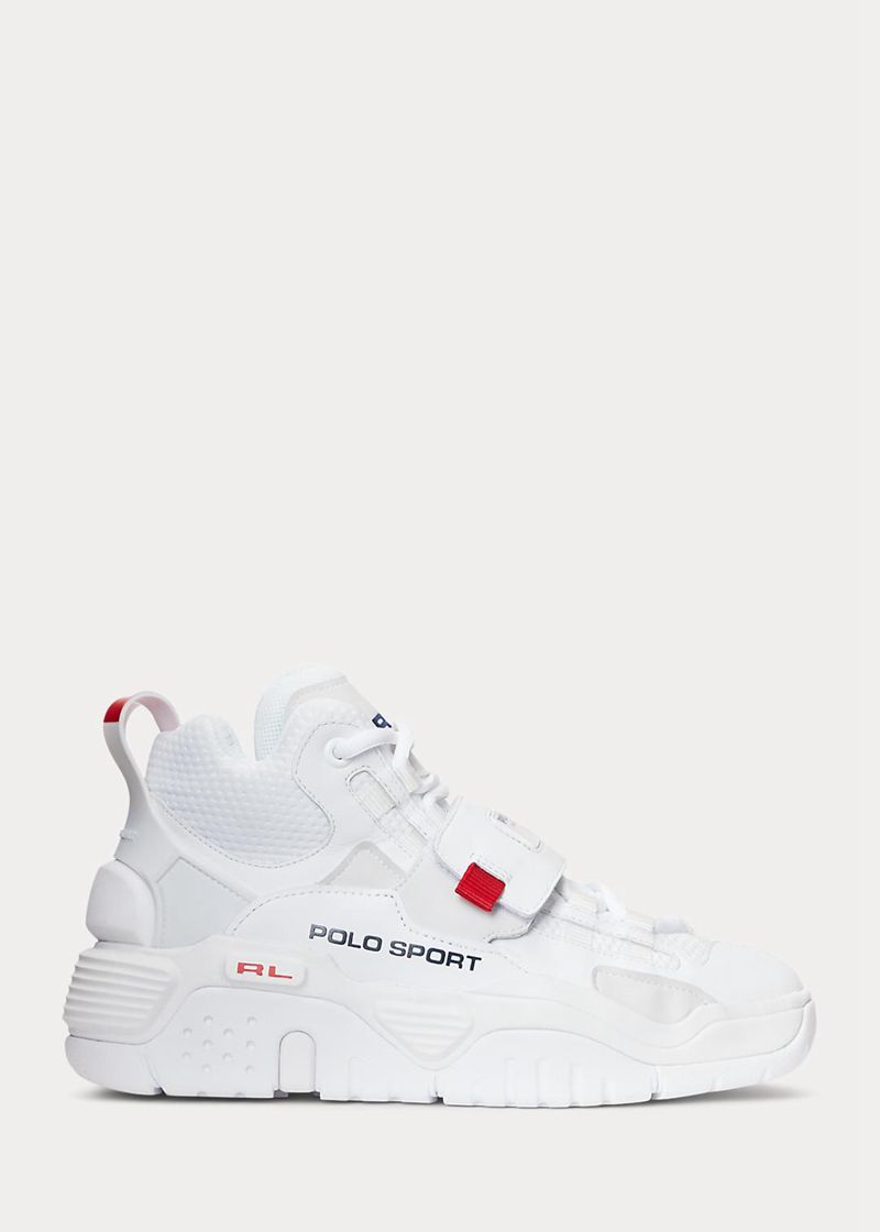 Trampki Polo Ralph Lauren Męska Białe Ps100 High-Top 971082-INX
